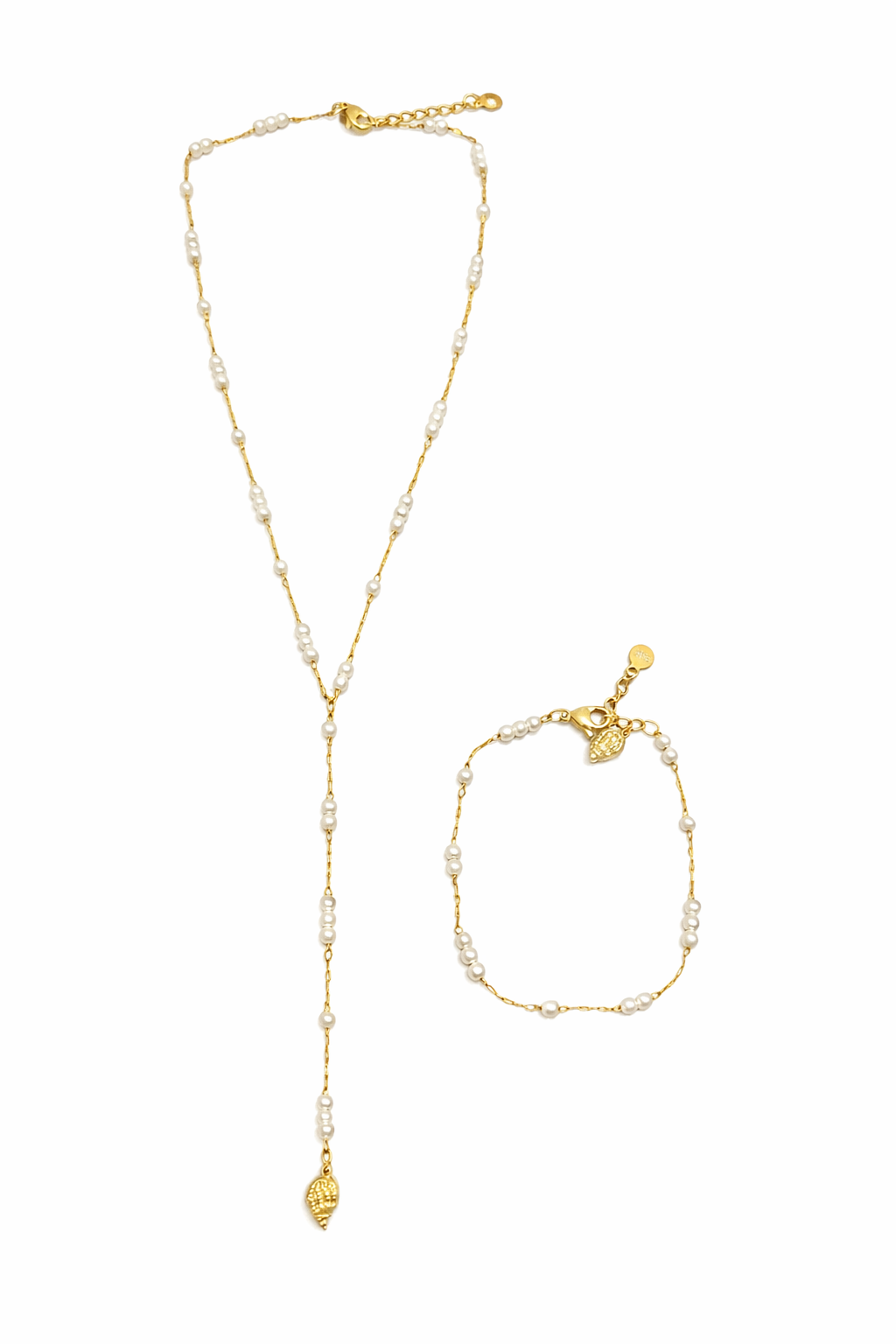 Cravate perle coquillage