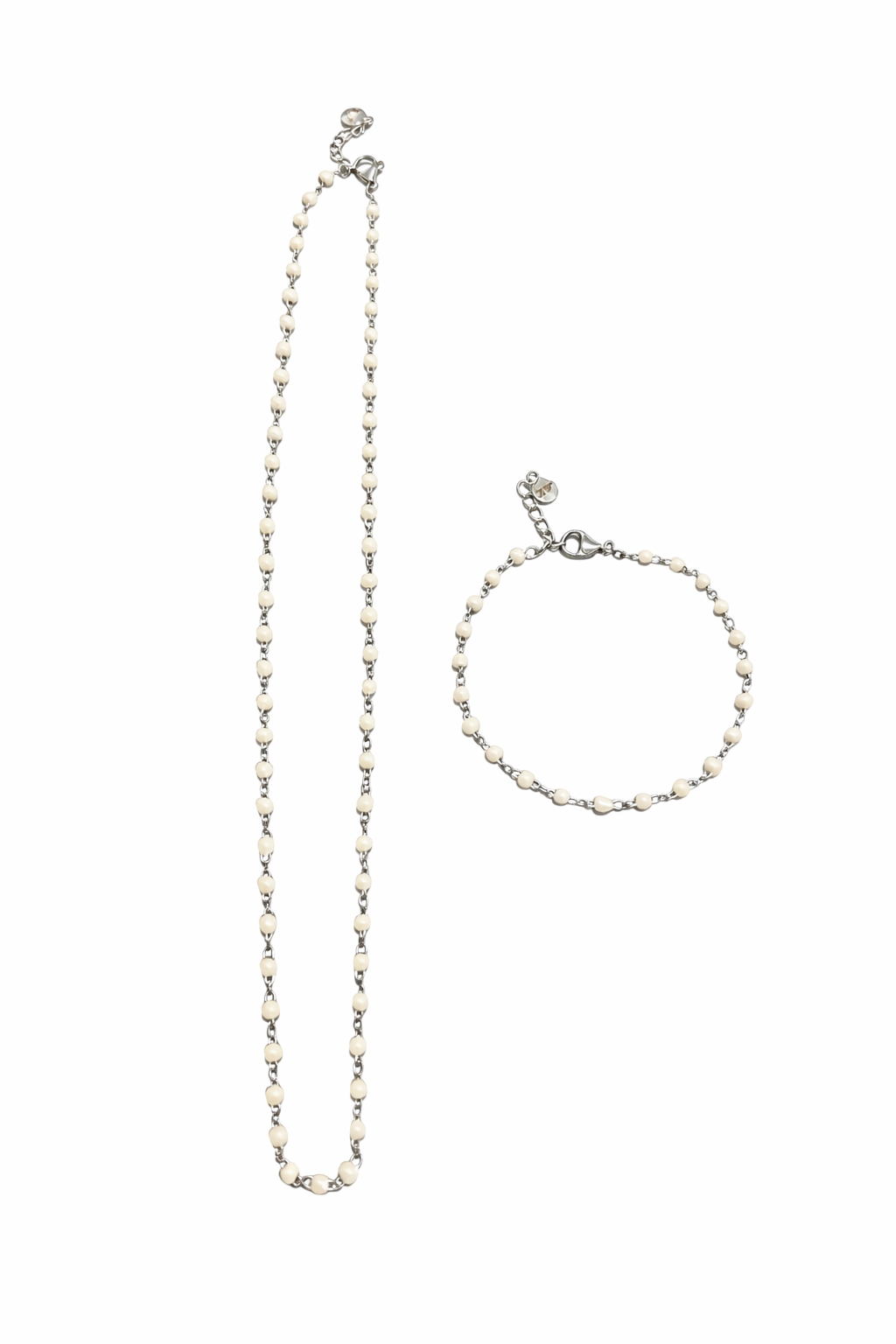 Collier bille blanc