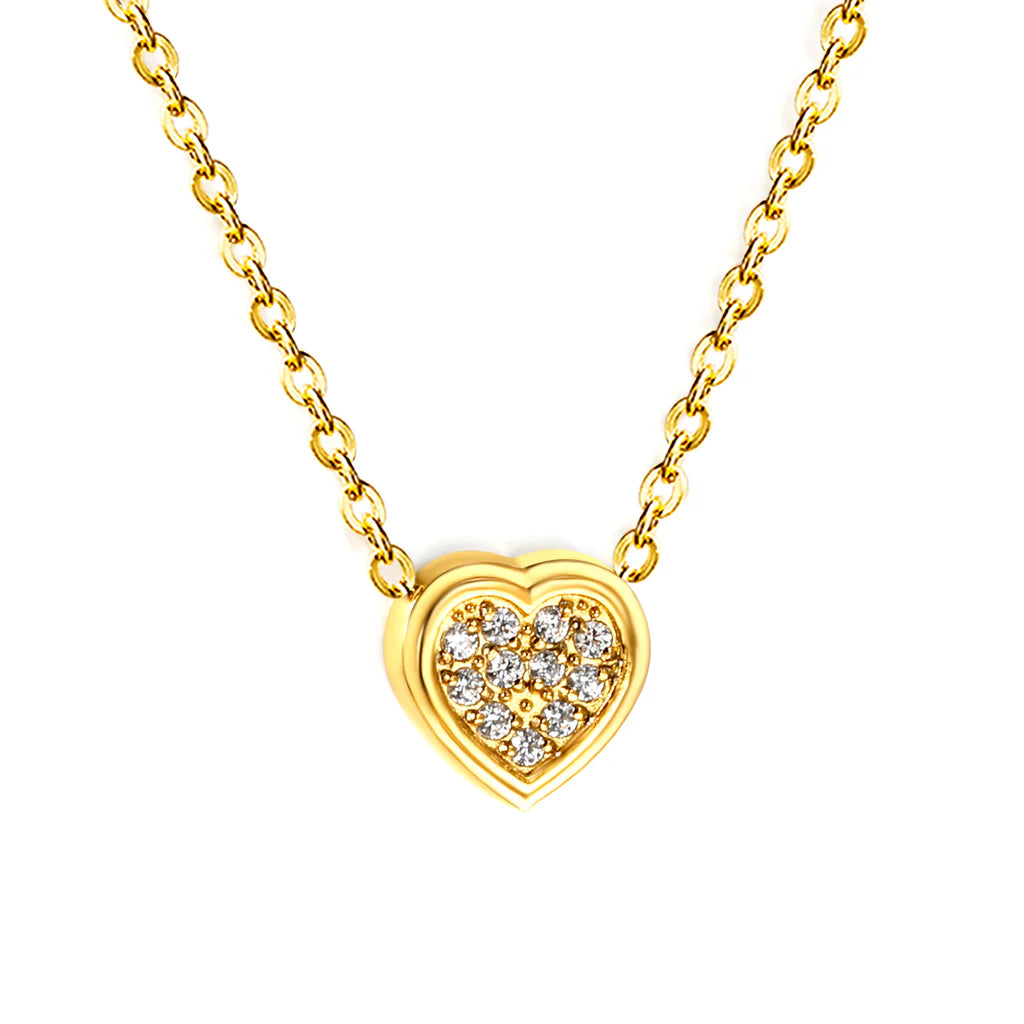 Le pendentif coeur minimaliste