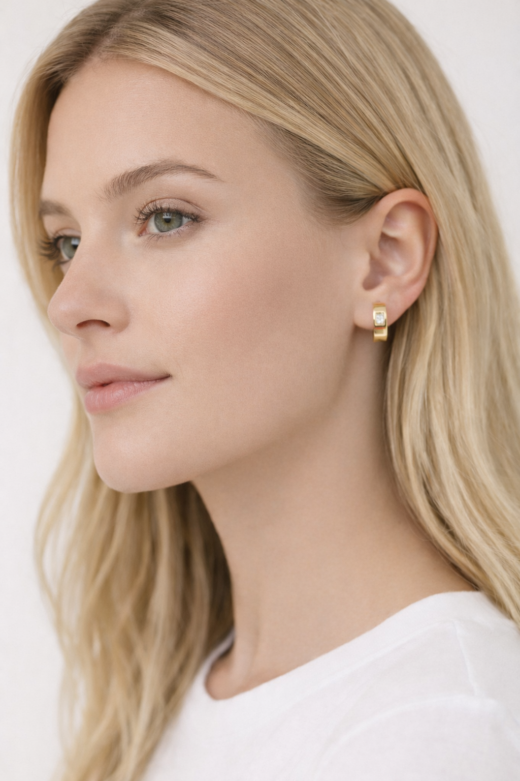 Mini anneau zircon carré